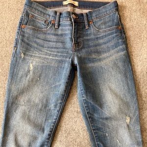 Madewell distressed skinny jeans